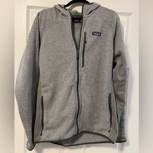 Patagonia Mens Size Large Grey Hoody Better Sweater